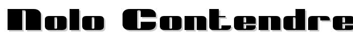 Nolo Contendre Expanded font